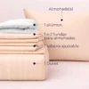 Combo LIL Beige Premium - Plum n + Juego de Duvet + Almohada + Cobija Bunny Casa LiLe