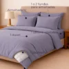 Combo LIL Gris Claro - Plum n + Juego de Duvet + Almohada + Cobija Bunny Casa LiLe