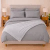 Combo LIL Gris Claro Premium - Plum n + Juego de Duvet + Almohada + Cobija Bunny Casa LiLe