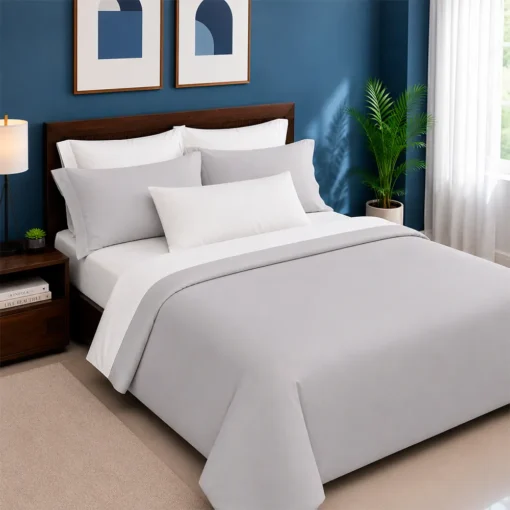 Combo duvet m s plum n gris Casa LiLe