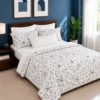 Combo duvet m s plum n hojas blanco Casa LiLe