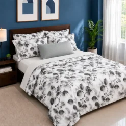 Combo duvet m s plum n olivos gris Casa LiLe