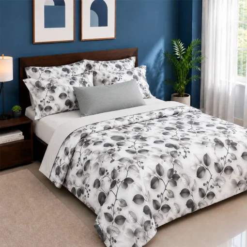 Combo duvet m s plum n olivos gris Casa LiLe