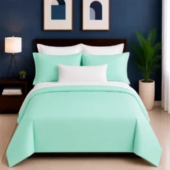 Combo duvet m s plum n verde menta Casa LiLe