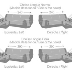 Alternative view of Protector de Sofá Gris L Izquierdo