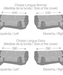 Alternative view of Protector de Sofá Negro L Izquierdo