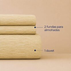 Duvet + Fundas Jacquard Collection Dorado Champagne - Imagen 3