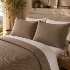 Duvet + Fundas Jacquard Collection Espiga Café - Imagen 4