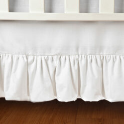 Faldón para Cuna Blanco Boleros