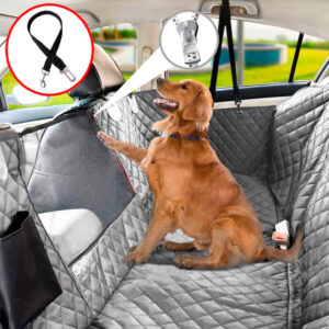 Protector para silla trasera impermeable premium gris