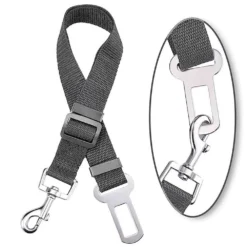 Correa ajustable para cinturón de carro gris