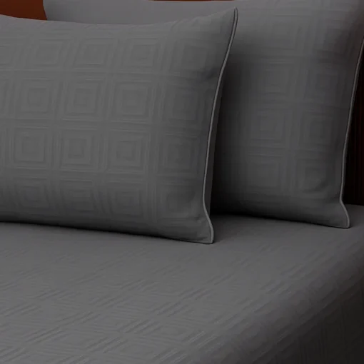 Juego de Duvet Jacquard Gris Cuadros Casa LiLe