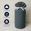 Juego de Duvet Jacquard Gris Cuadros Casa LiLe