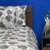 Juego de Duvet Estampado Hojas Negras Casa LiLe