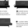 Protector de sof cama azul navidad premium Casa LiLe
