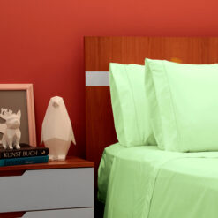 Juego de Sábanas Hoteleras Verde Manzana