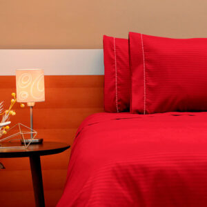 Juego de duvet más plumón rojo luxury