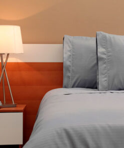 Juego de duvet premium gris claro