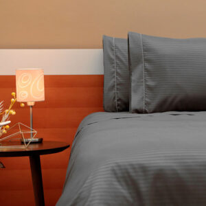 Juego de duvet más plumón gris oscuro luxury