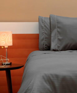 Juego de duvet premium gris oscuro
