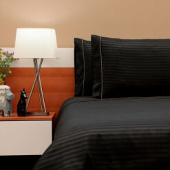 Juego de duvet más plumón negro luxury