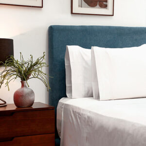 Juego de Sábanas Hoteleras de Algodón Blanco 400 hilos