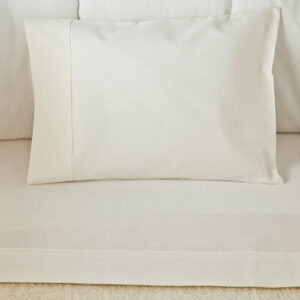 Juego de sábanas beige con bordado beige para cuna