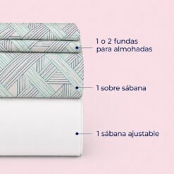 Juego de Sábanas Diseño Riviera 144 Hilos - Imagen 3