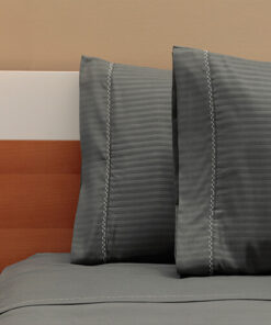 Alternative view of Juego de Sábanas Premium Gris Oscuro para Hoteles