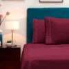 Juego de S banas Premium Vinotinto Casa LiLe