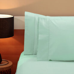Juego de Sábanas Hoteleras Verde Menta