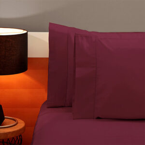 Juego de Sábanas Hoteleras Vinotinto