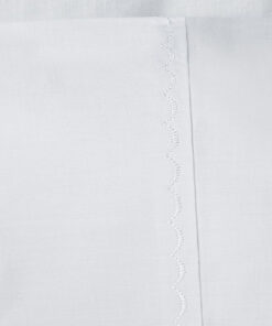 Alternative view of Juego de sábanas blanco con bordado blanco para cuna