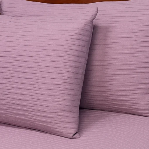 Juego de Duvet Jacquard Lila Rayas Casa LiLe
