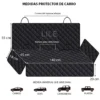 Combo protector silla de carro trasera + delantera negro Casa LiLe