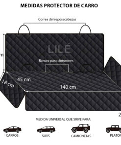 Alternative view of Protector de silla de carro trasero vinotinto