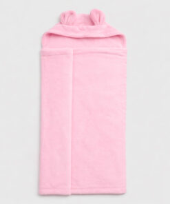 Alternative view of Cobija para niños bunny rosada