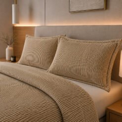 Duvet + Fundas Jacquard Collection Ondas Moka - Imagen 4