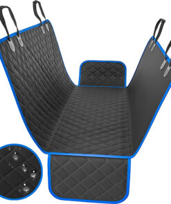 Alternative view of Protector impermeable para silla trasera o baúl 3 en 1 borde azul rey
