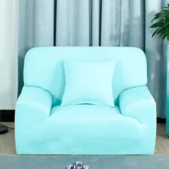 Protector de sofá premium azul celeste un (1) puesto