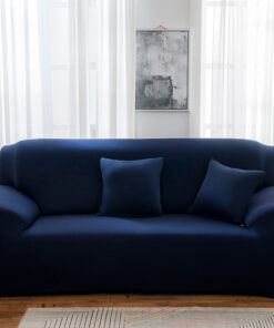 Protector de sofá premium azul oscuro