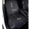 Combo protector silla de carro trasera + delantera negro Casa LiLe