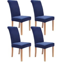 Protector de silla azul noche para comedor Tipo B (Con Imperfecciones) Casa LiLe