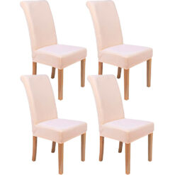 Protector beige para silla de comedor premium