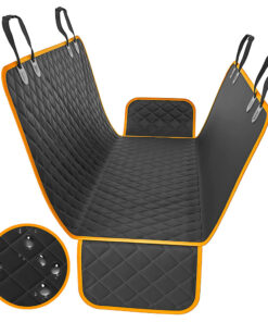 Alternative view of Protector impermeable para silla trasera o baúl 3 en 1 borde naranja