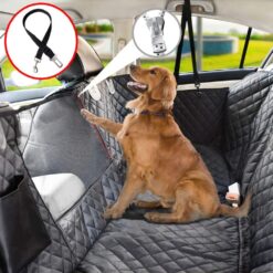 Protector de Silla de Carro Trasero Negro Premium Impermeable
