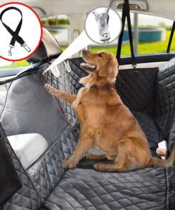 Protector de Silla de Carro Trasero Negro Premium Impermeable