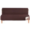 Protector de sof cama caf -beige acolchado Casa LiLe