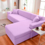 Protector de sofá premium lila L derecho