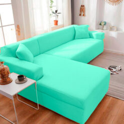 Protector de sofá premium verde menta L izquierdo